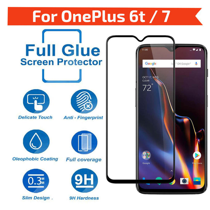 Edge to Edge Tempered Glass for Oneplus 6T / 7
