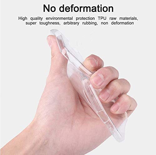 YOFO Rubber Back Cover Case for Samsung M01 (Transparent) with Bumper Corner