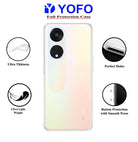 YOFO Back Cover for Oppo Reno 8T (5G) (Silicone|Transparent|Camera Protection) (SALE)