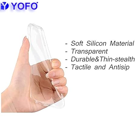 YOFO Back Cover for Redmi Note 12 Pro (5G) (Flexible|Silicone|Transparent|Full Camera Protection) (SALE)