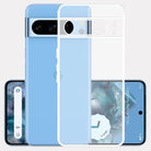 YOFO Back Cover for Google Pixel 8 Pro (5G) (Flexible|Silicone|Transparent|Full Camera Protection|Dust Plug)