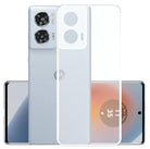 YOFO Back Cover for Motorola Edge 50 Fusion (5G) (Flexible|Silicone|Transparent|Full Camera Protection|Dust Plug)