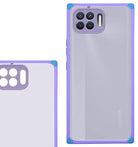 YOFO Square Smoke Back Cover for Oppo F17 Pro