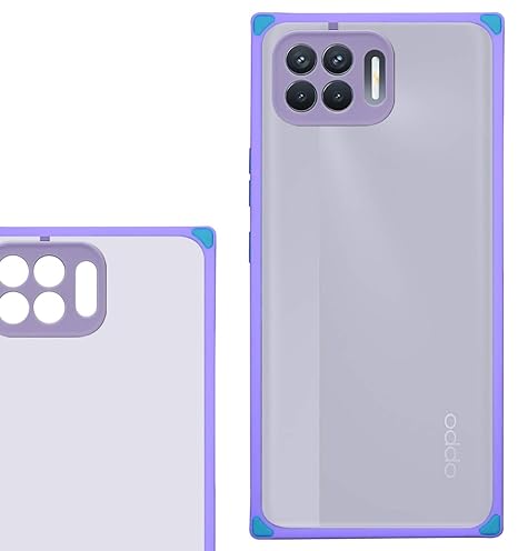 YOFO Square Smoke Back Cover for Oppo F17 Pro