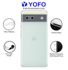 YOFO Back Cover for Google Pixel 6A (Silicone|Transparent|Camera Protection)