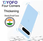 YOFO Back Cover for Google Pixel 8 Pro (5G) (Flexible|Silicone|Transparent|Full Camera Protection|Dust Plug)
