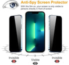 OneMinute Edge to Edge Privacy Tempered Glass for IPHONE 13PRO