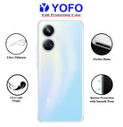 YOFO Back Cover for Realme 10 Pro Plus (5G) (Silicone|Transparent|Camera Protection) (SALE)