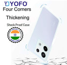 Roll over image to zoom in YOFO Back Cover for Mi Redmi Note 13 2.0 MM (Flexible|Silicone|Transparent|Full Camera Protection)