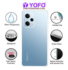 YOFO Transparent Back Cover for Mi Redmi Note 12 Pro