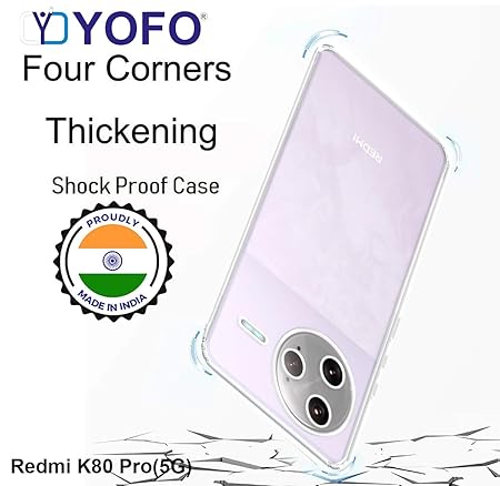 YOFO Silicon Back Cover Case for Redmi K80 Pro/Poco F7 Ultra