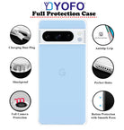 YOFO Back Cover for Google Pixel 8 Pro (5G) (Flexible|Silicone|Transparent|Full Camera Protection|Dust Plug)