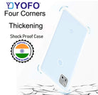 YOFO Back Cover for Google Pixel 4A (SlimFlexible|Silicone|Transparent|Camera Protection|DustPlug)