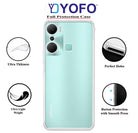 YOFO Back Cover for Infinix Hot 12 Pro (Flexible|Silicone|Transparent|Full Camera Protection)