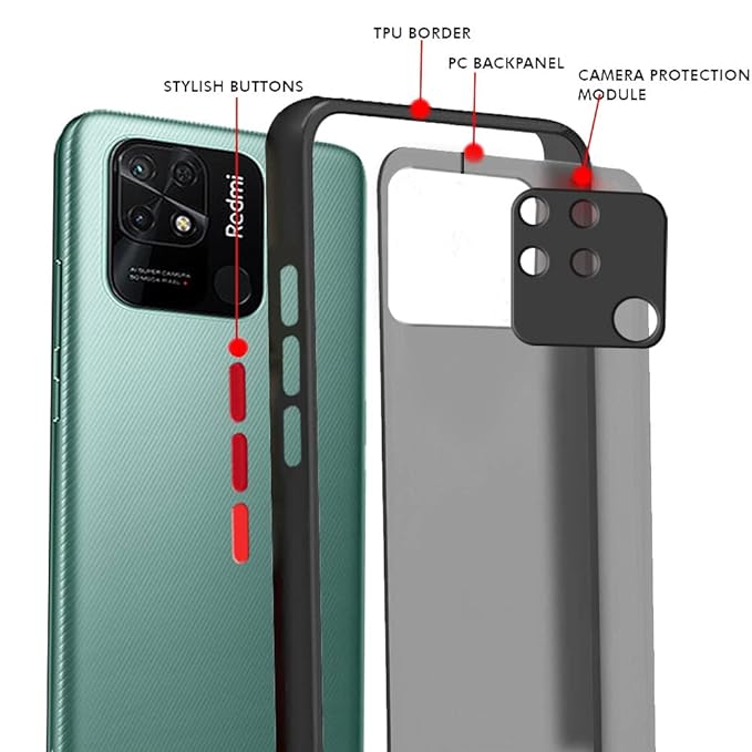 YOFO Smoke Back Cover for Redmi 10C