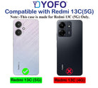 YOFO Transparent Back Cover for Mi Redmi 13C (5G)