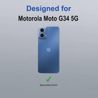 YOFO Back Case Cover for Motorola Moto G34 5G  Compatible for Motorola Moto G34 5G Back Case Cover Transparent
