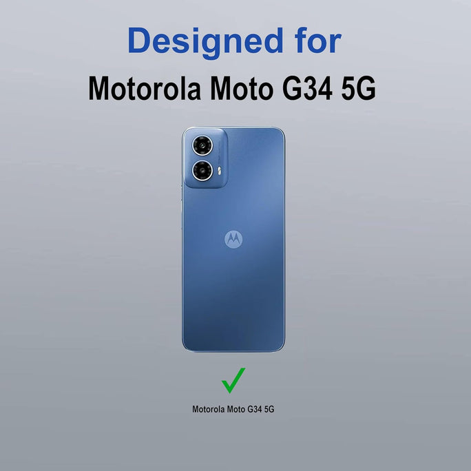 YOFO Back Case Cover for Motorola Moto G34 5G  Compatible for Motorola Moto G34 5G Back Case Cover Transparent
