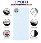 YOFO Back Cover for Google Pixel 4A (SlimFlexible|Silicone|Transparent|Camera Protection|DustPlug)