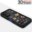 YOFO Back Cover for Oppo A55 | Cute Fun Cartoon 3D Bear Silicone Full Body Protection Bumper Case (Black)
