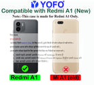 YOFO Transparent Back Cover for Redmi A1
