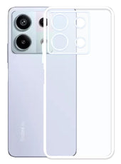 Roll over image to zoom in YOFO Back Cover for Mi Redmi Note 13 2.0 MM (Flexible|Silicone|Transparent|Full Camera Protection)