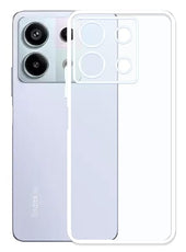 YOFO Back Cover for Mi Redmi Note 13 2.0 MM (Flexible|Silicone|Transparent|Full Camera Protection)