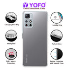 YOFO Transparent Back Cover for Mi Redmi Note 11T (5G)/Poco M4 Pro (5G)