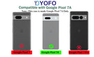 YOFO Back Cover for Google Pixel 7A (Flexible|Silicone|Transparent|Full Camera Protection)