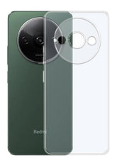 YOFO Back Cover for Mi Redmi A3 2024 (Flexible|2.0MM|Silicone|Transparent|Full Camera Protection)