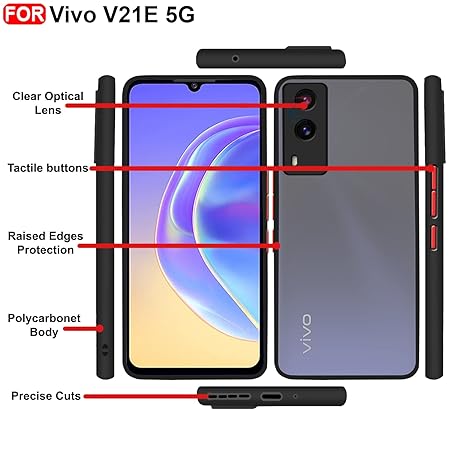 YOFO Smoke Back Cover for Vivo V21E (5G)