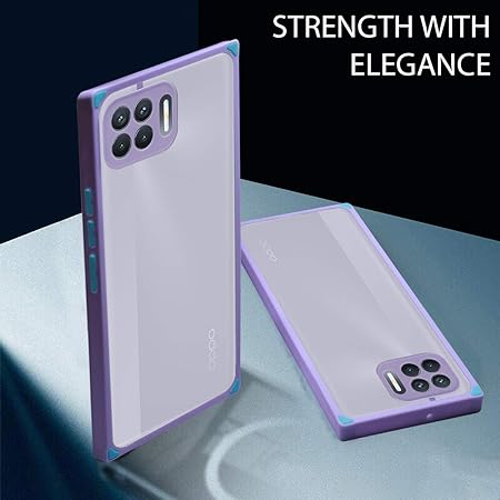 YOFO Square Smoke Back Cover for Oppo F17 Pro