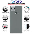 YOFO Back Cover for Google Pixel 5A (5G) (Flexible|Silicone|Transparent|Full Camera Protection|Dust Plug)