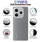 YOFO Transparent Back Cover Case for Redmi Note 14 (5G)