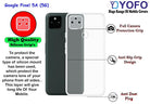 YOFO Back Cover for Google Pixel 5A (5G) (Flexible|Silicone|Transparent|Full Camera Protection|Dust Plug)