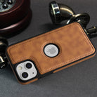 YOFO iPhone 13 Back Cover | Flexible Pu Leather | Full Camera Protection | Raised Edges | Super Soft-Touch | Bumper Case for iPhone 13 (Brown)