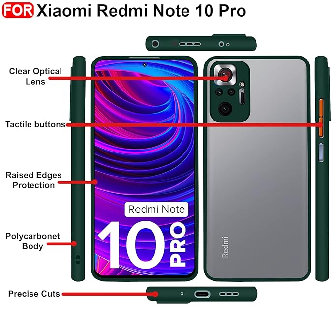 YOFO Smoke Back Cover for Redmi Note 10Pro