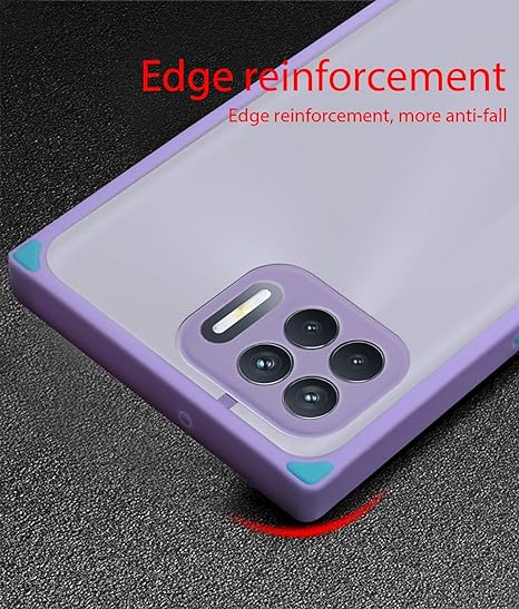 YOFO Square Smoke Back Cover for Oppo F17 Pro