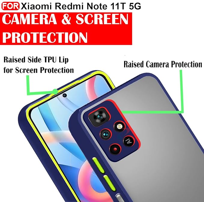 YOFO Smoke Back Cover for Mi Note 11 T (5G)