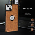 YOFO iPhone 13 Back Cover | Flexible Pu Leather | Full Camera Protection | Raised Edges | Super Soft-Touch | Bumper Case for iPhone 13 (Brown)