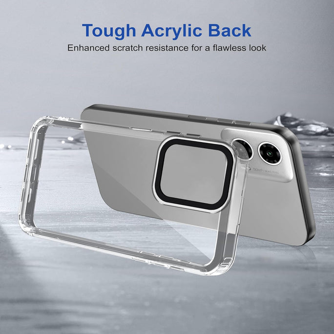 YOFO Back Case Cover for Motorola Moto G34 5G  Compatible for Motorola Moto G34 5G Back Case Cover Transparent