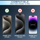 Oneminute Edge of Edge Privacy Tempered Glass for IPHONE 15PRO