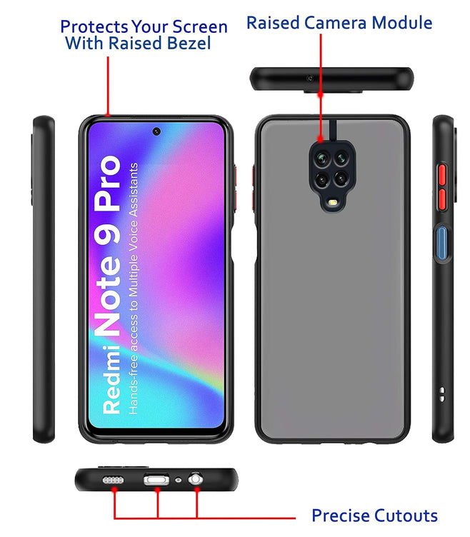 YOFO Smoke Back Cover for MI Redmi Note 9 Pro
