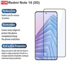 YOFO Edge to Edge Tempered Glass for Redmi Note 14 5G
