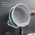 Shelf Foldable Bathroom Washbasin Hanger-Pack of 1- Random Color