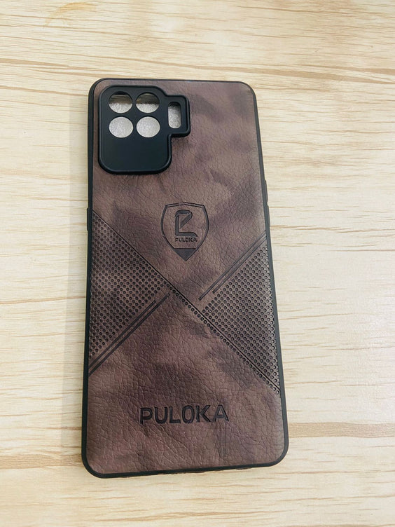 YOFO Leather Back Cover for  Oppo F19 Pro
