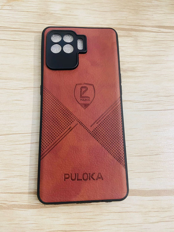 YOFO Leather Back Cover for  Oppo F19 Pro