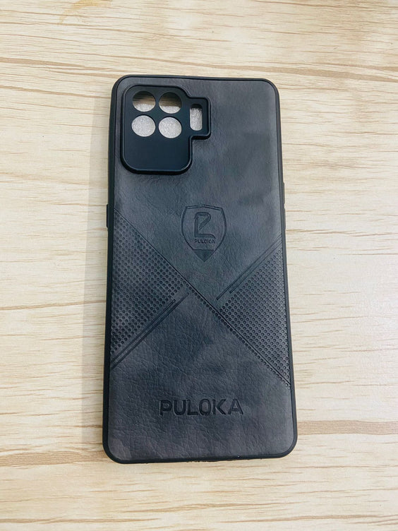 YOFO Leather Back Cover for  Oppo F19 Pro