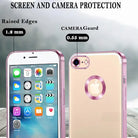 YOFO Electroplated Logo View Back Cover Case for Apple iPhone 6  (Transparent|Chrome|TPU+Polycarbonate) (Purple, Apple iPhone 6/