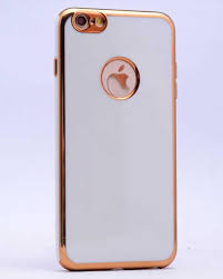 YOFO Electroplated Logo View Back Cover Case for Apple iPhone 6  (Transparent|Chrome|TPU+Polycarbonate) (Purple, Apple iPhone 6/